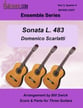 Sonata L. 483 Guitar and Fretted sheet music cover